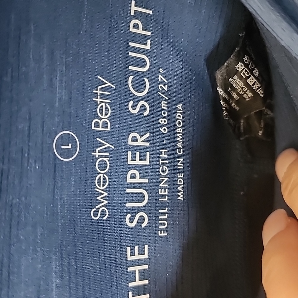 Sweaty Betty Super Sculpt Full-Length Leggings in Blue - Picture 2 of 6
